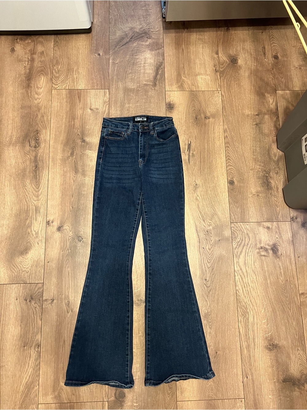 Almost Famous Dark Blue High-Rise Flared Jeans